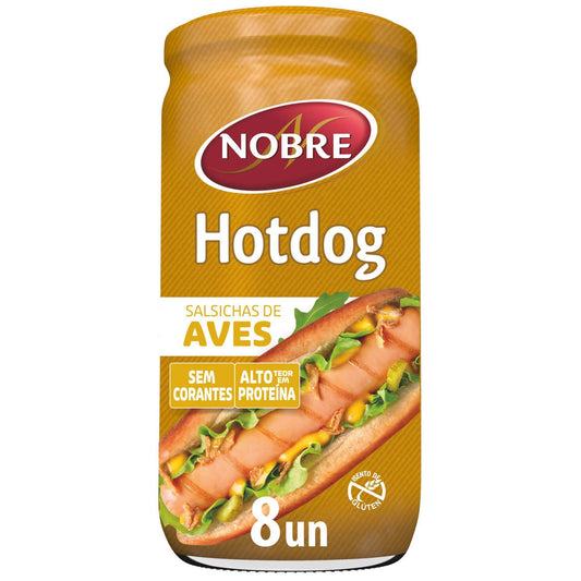 chicken hot dog sausages 8 pack 1009g jar poultry hot dogs nobre