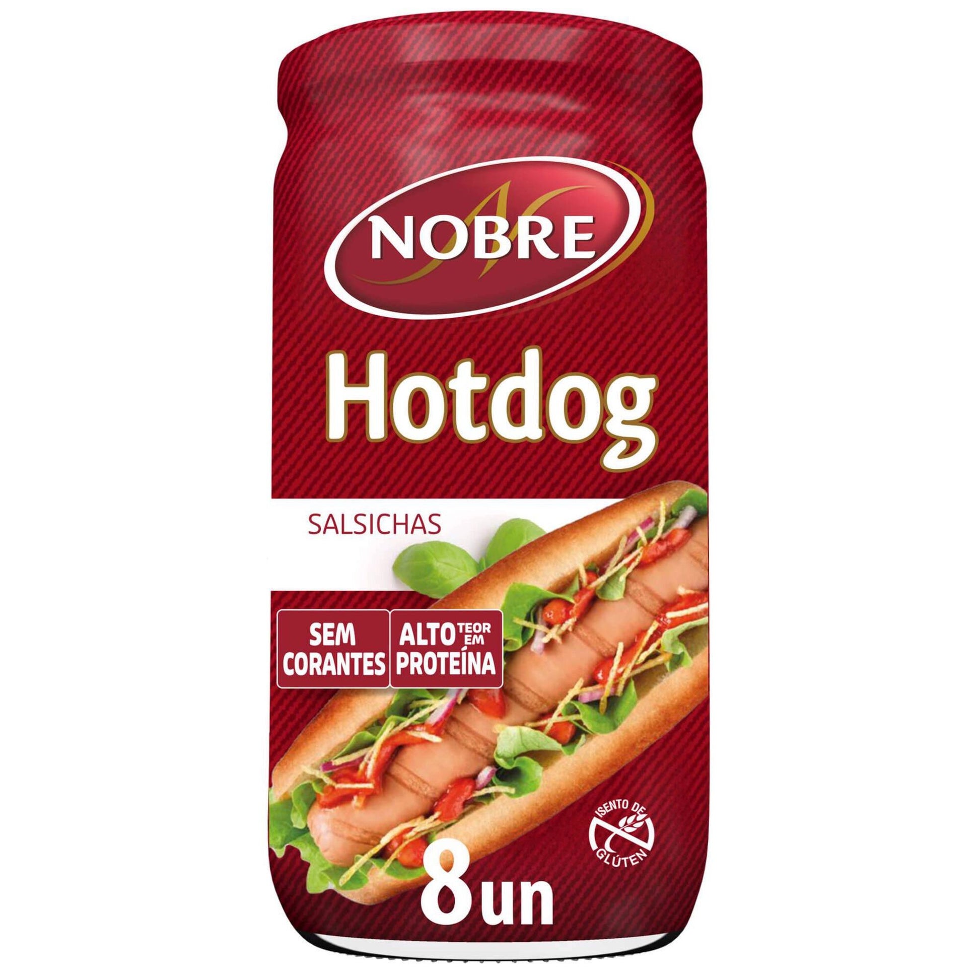 chicken hot dog sausages 8 pack 650g jar poultry hot dogs nobre