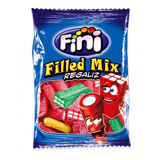 fini filled mix bricks and creamable 90g chewy filled candy assortment fruity soft sweets