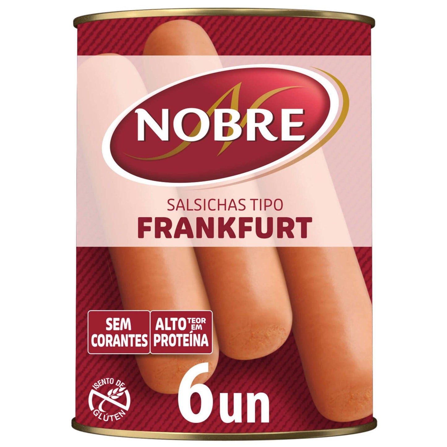 frankfurt sausages original 6 pack 250g canned hot dog sausages tin nobre