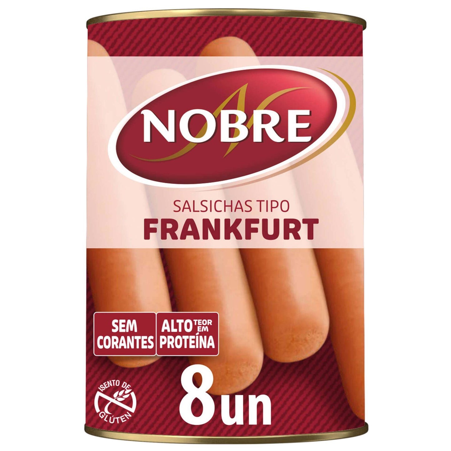 frankfurt sausages original 8 pack 350g canned hot dog sausages tin nobre
