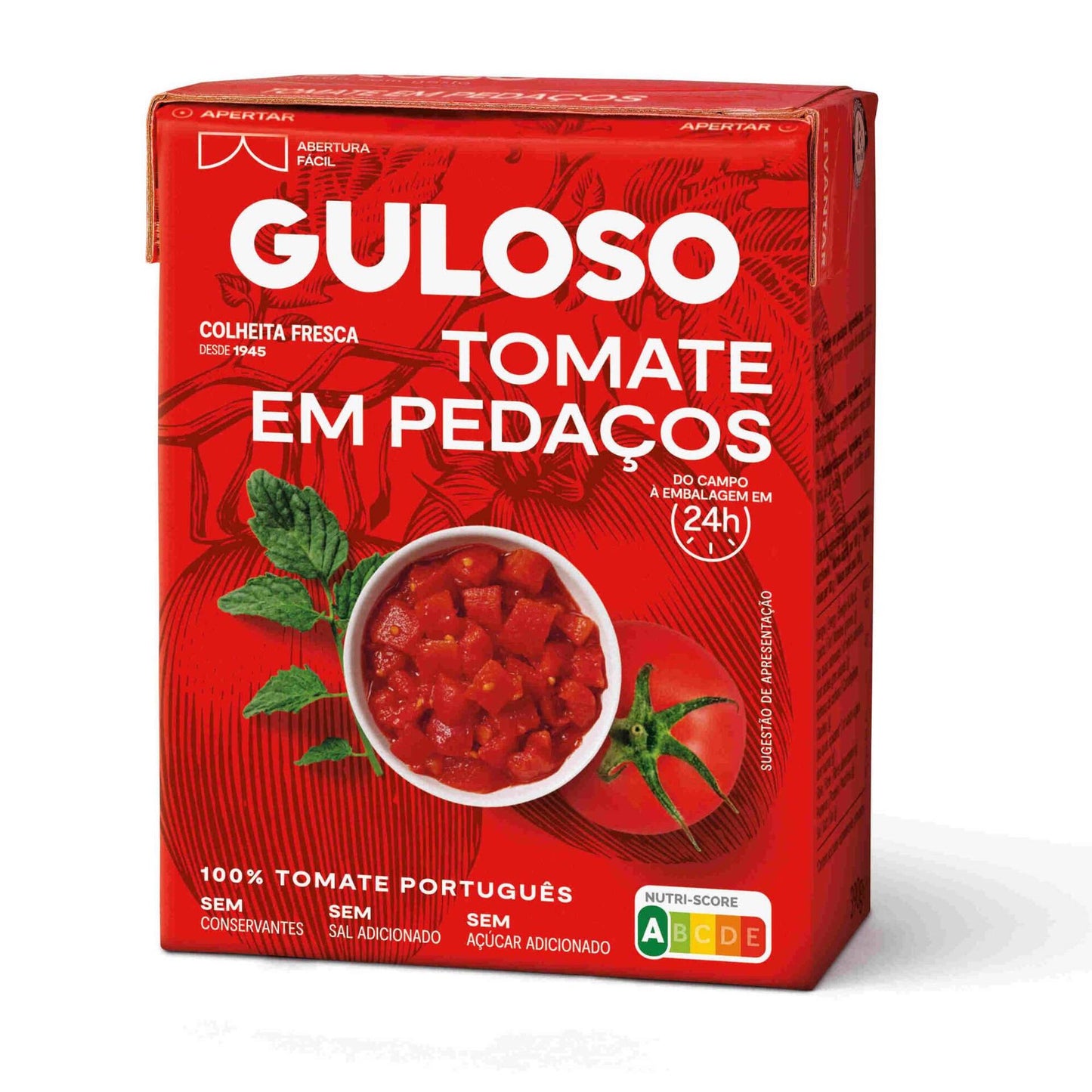 guloso sun ripened diced tomatoes 390g portuguese grown naturally sweet premium cooking tomatoes family meals