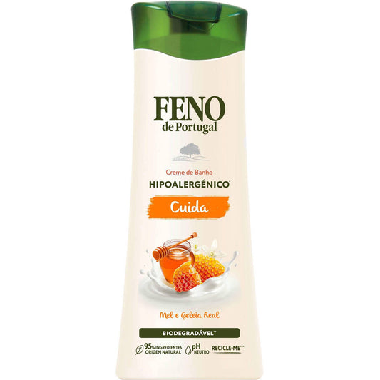 hypoallergenic honey royal jelly and hay shower cream 650ml sensitive skin body wash moisturizing family bath care