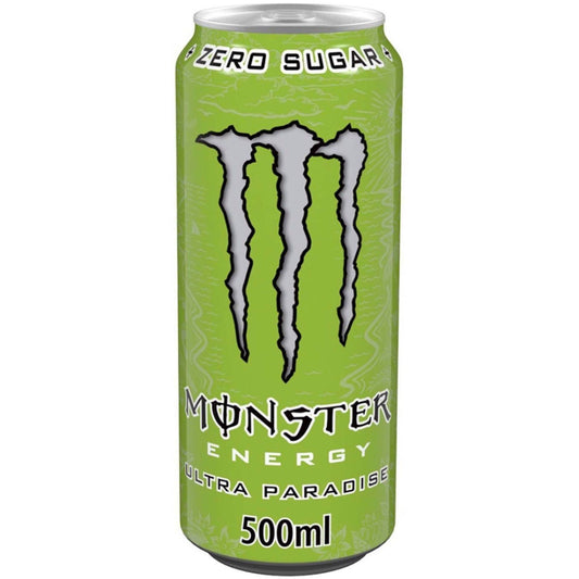 monster ultra paradise zero sugar 500ml energy drink tropical fruit can