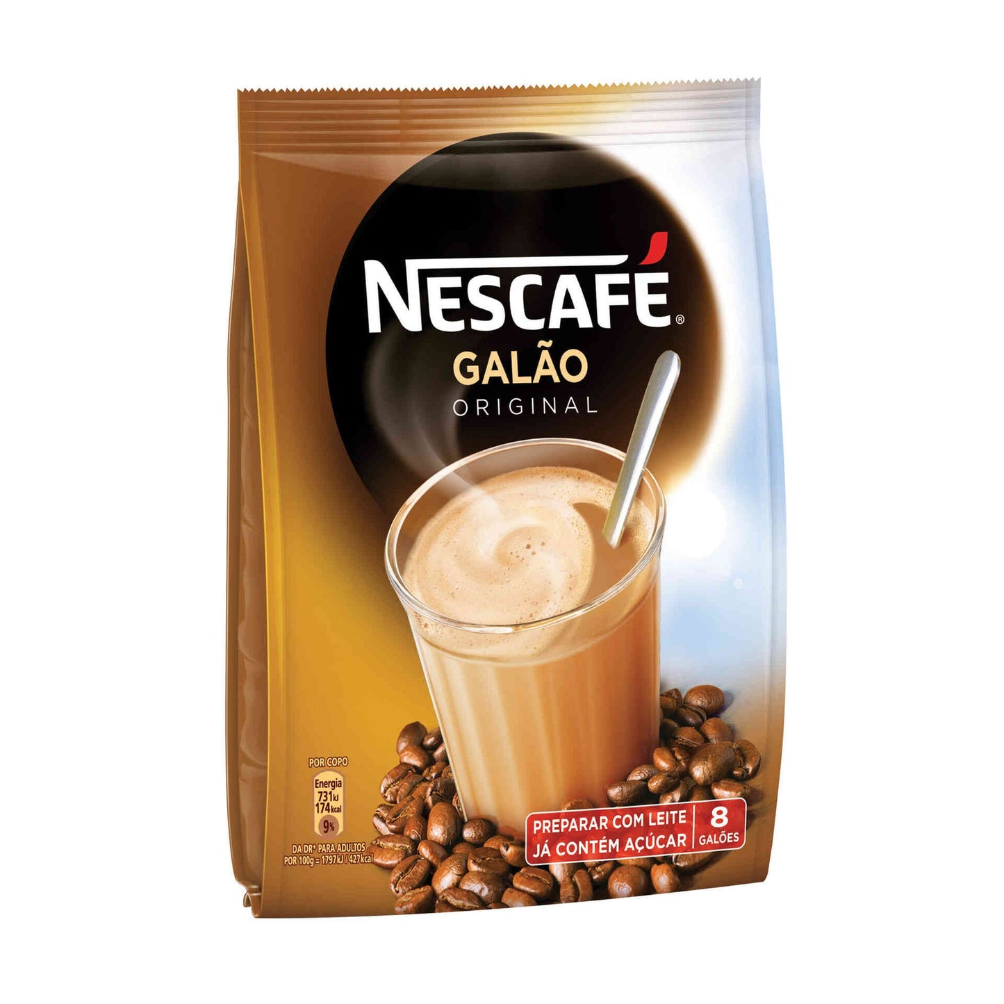 nescafe instant coffee with milk galao 10 x 14 g creamy portuguese coffee sachets winter warm drink
