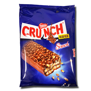 nestle crunch milk chocolate snack multipack 90g 3 bars crisped rice chocolate bar crunchy chocolate snack chocolate and snack bars and nougat cereal and protein bars