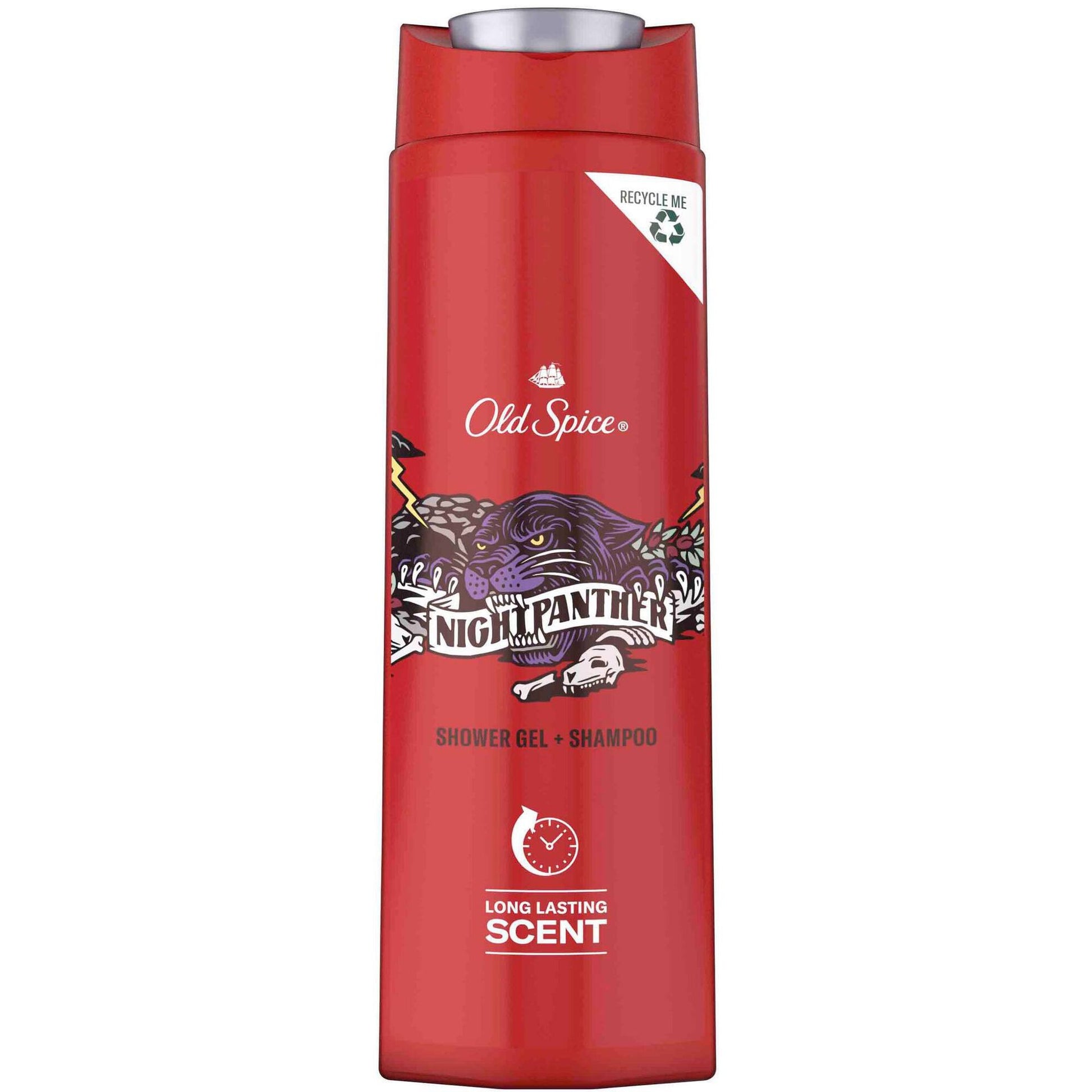 old spice nightpanther 3 in 1 shower gel 400ml men body face hair wash masculine grooming care