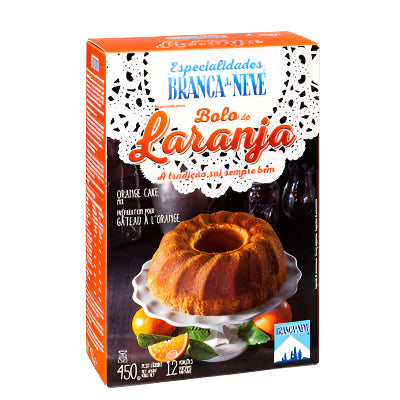 orange cake mix Branca de Neve 450g citrus cake baking mix moist orange flavour soft fluffy cake