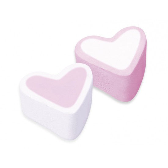 pink white heart marshmallow soft sweets 100g fluffy shaped marshmallow candy soft foam sweets pack