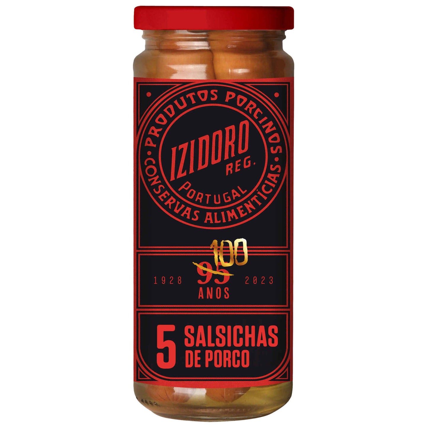 pork sausages 5 pack glass jar european sausages