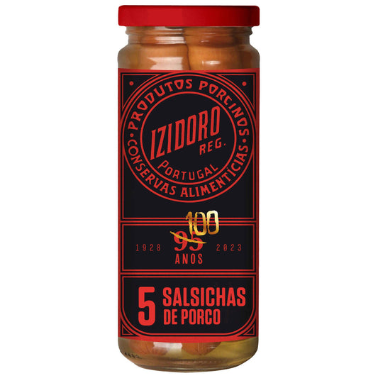 pork sausages 5 pack glass jar european sausages