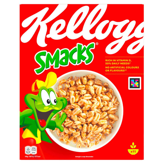 smacks honey wheat cereal 330g kelloggs puffed wheat honey cereal