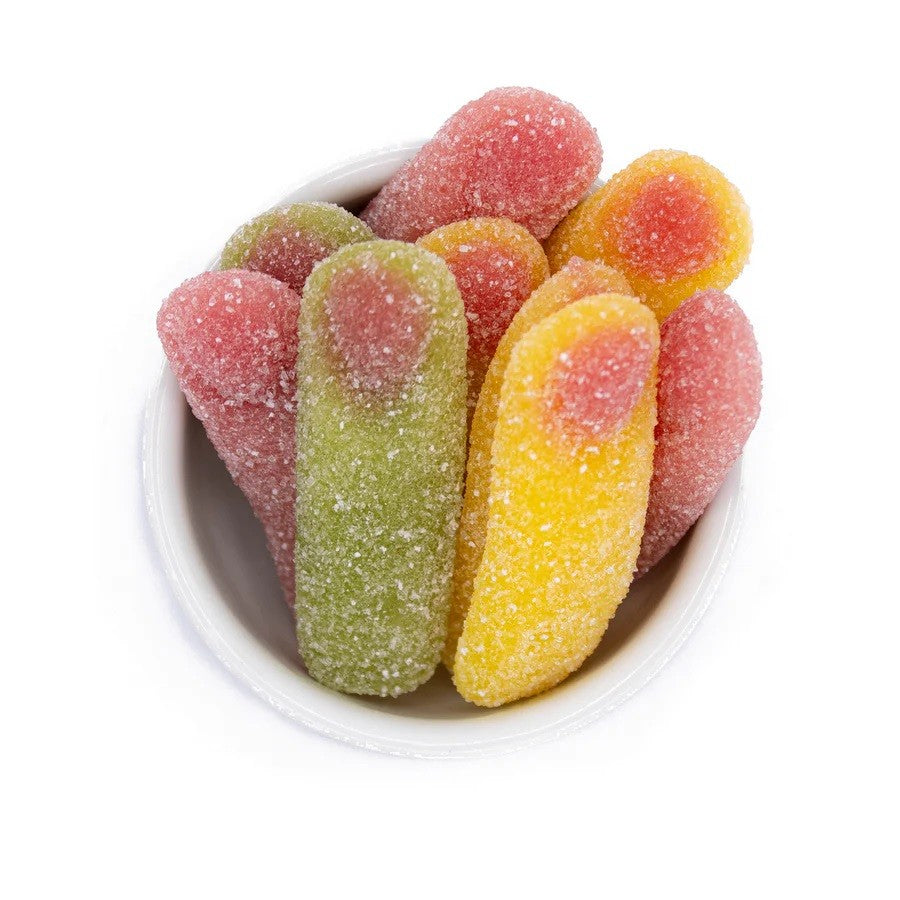 sour gummy fingers by weight – sour sugar coated jelly sweets pick n mix candy