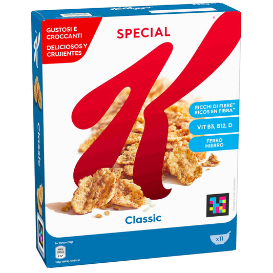 special k cereal 335g kelloggs breakfast cereal crispy wheat rice barley cereal family breakfast box