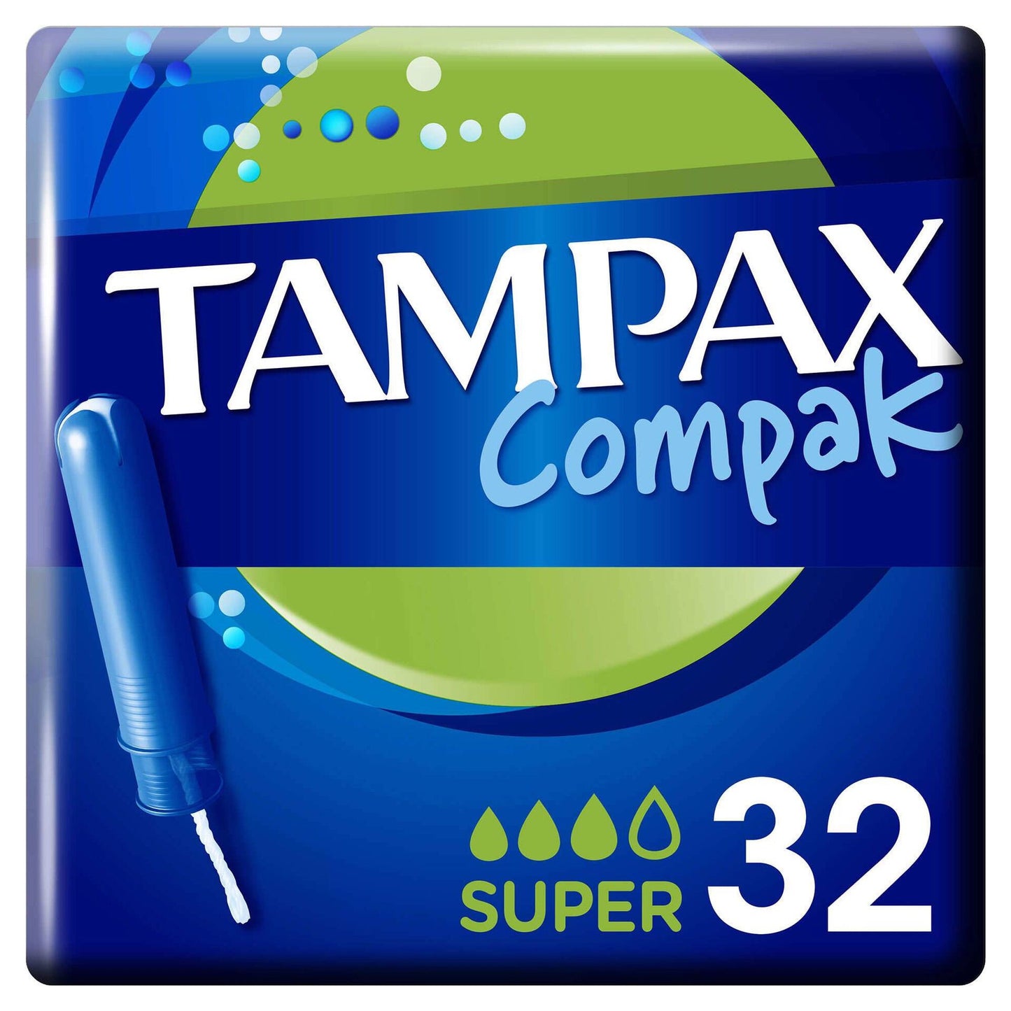 tampax compak super tampons with applicator pack of 32 feminine hygiene intimate care
