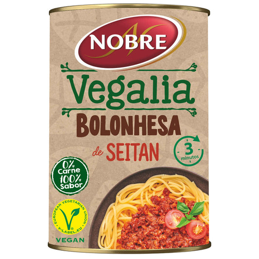 vegan seitan bolognese 190g plant based pasta sauce jar nobre